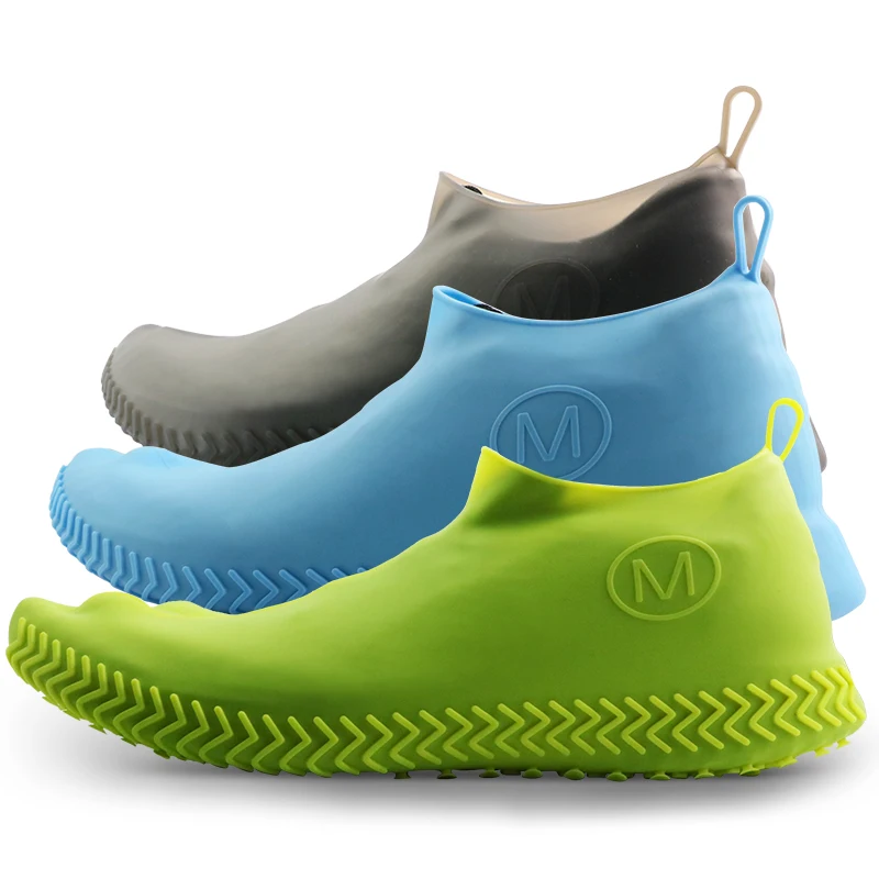

Manufacturer Custom Logo Rubber Silicone Rain Boots Outdoor Waterproof Men Women Biodegradable Shoe Cover, Black,grey,lime,clear,french blue,magenta,orange,blue elixir