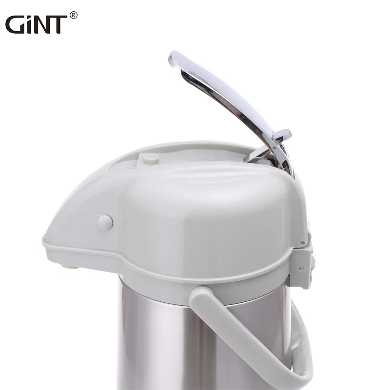 

GiNT 2.2L Air Pressure Coffee Pot Stainless Steel Portable Vacuum Flasks Thermal Bottle with Handle, Customized colors acceptable
