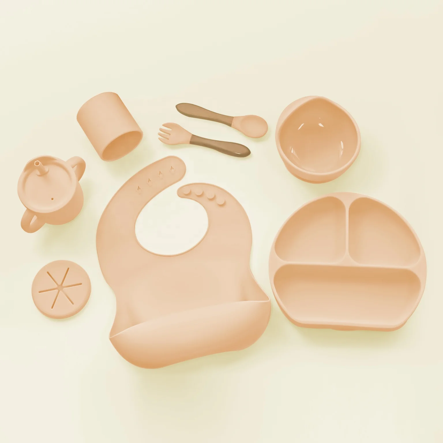 

Wholesale Kids Dining Silicon Feeding Set Silicone Bowl Plate With Suction Cup