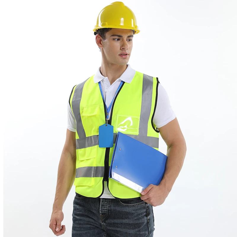 

Security High Visibility Waistcoats Reflective Safety Hi Vis Vest For Men