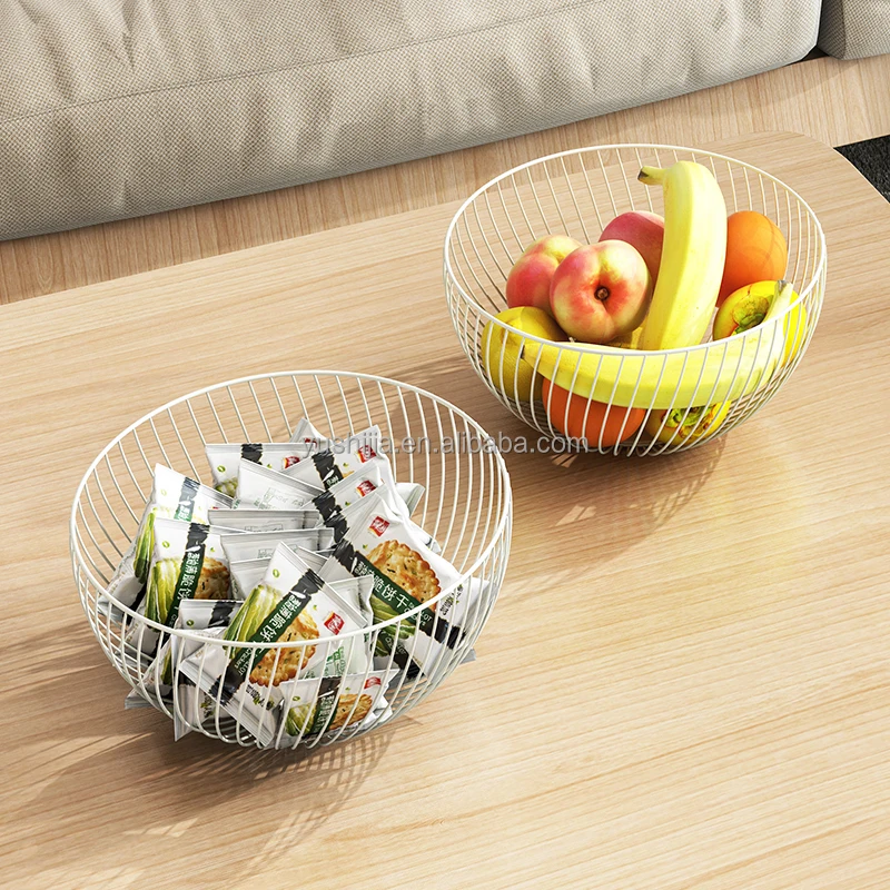 

Yushijia kitchen Hot selling multipurpose metal storage Fruit Mesh Basket