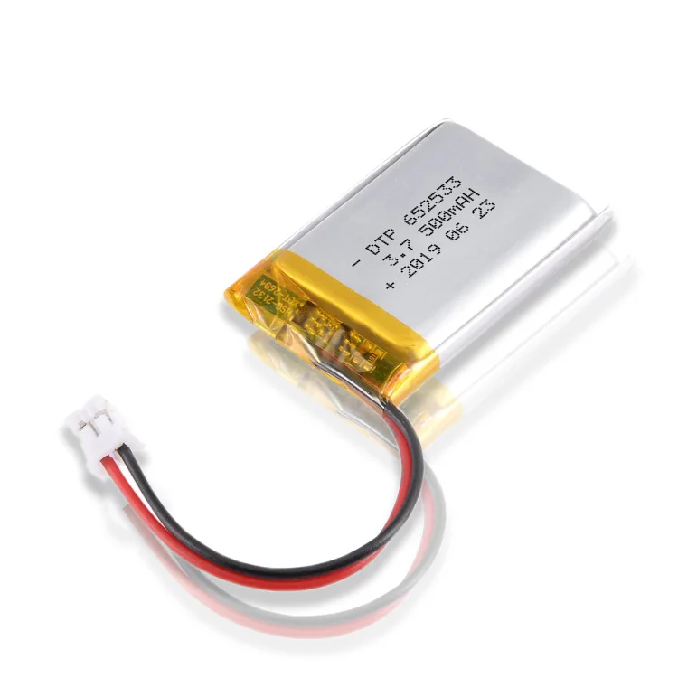 

3.7v 500mah rechargeable li polymer 652533 lithium ion battery for tablet with KC
