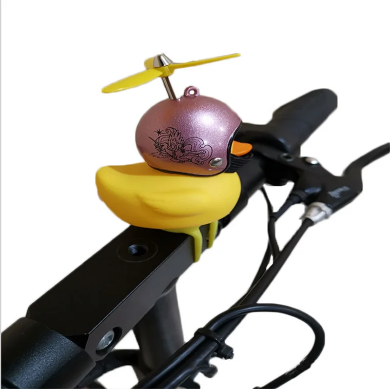 

Amazon hot sale nice price Popular design bicycle helmet duck bell light bicycle bell broken wind duck