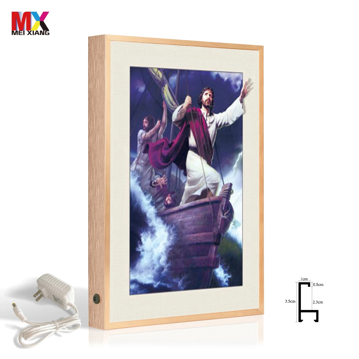 mini photo frame in dog