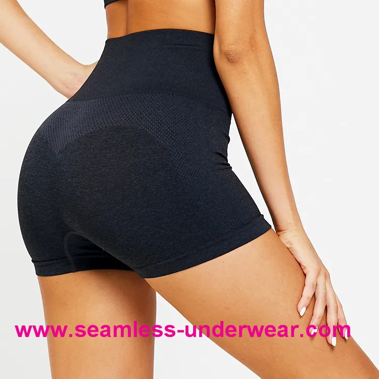Custom Seamless Gym Flex Shorts For Women Yoga Seamless Gym Shorts