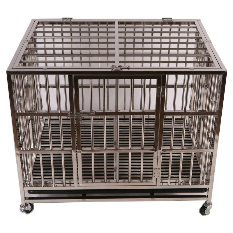 

extra Large XL XXL XXXL Heavy duty collapsible folding foldable stainless steel dog cage kennel crate with tray 171001119 series