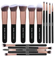 

BS-MALL 14 pcs Rose Glod Cosmetic Makeup Brush OEM available Synthetic Makeup Brushes Set Make up Brushes