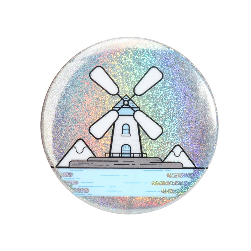 Vograce Maker Wholesale Custom Printed Round Button 58mm Tin Button Badge Pin