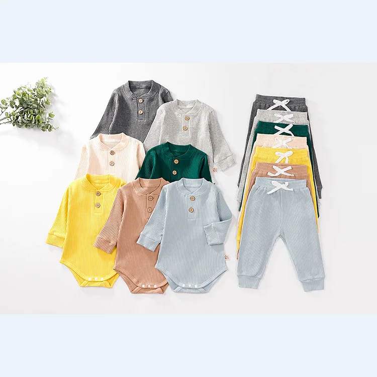 

Wholesale Baby Clothing Infant Newborn Babies Clothes Boys Spring Autumn Long Sleeve Kids Boutique Clothing Sets