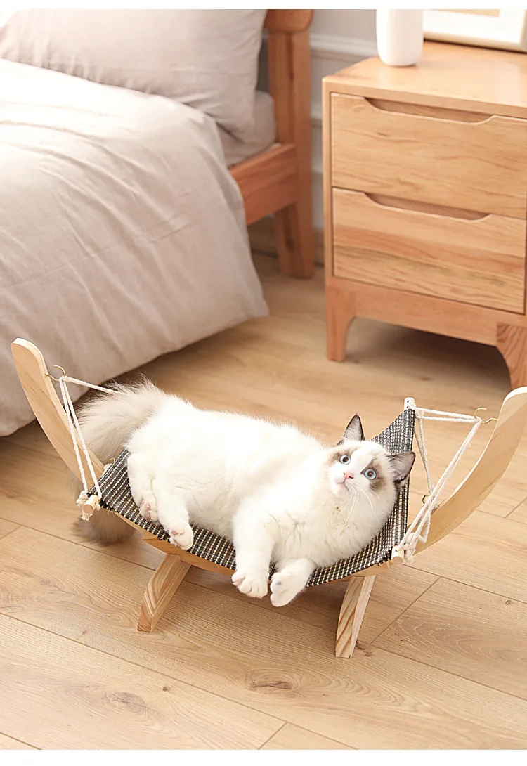 宠物用品吊床实木宠物吊床狗和猫木宠物床