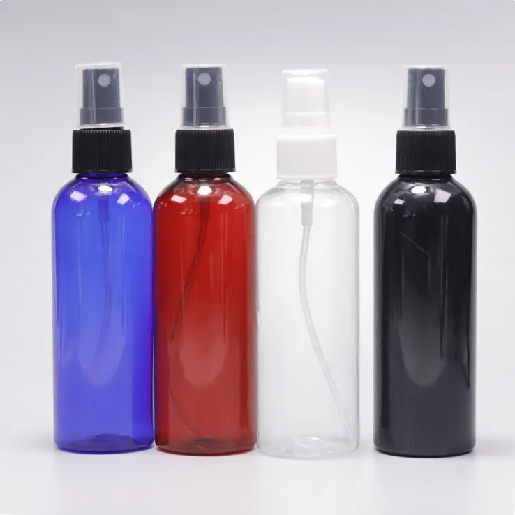 

Recyclable Water Sanitizer Spray Bottle 100ml Round PET Transparent Plastic Spray Bottle