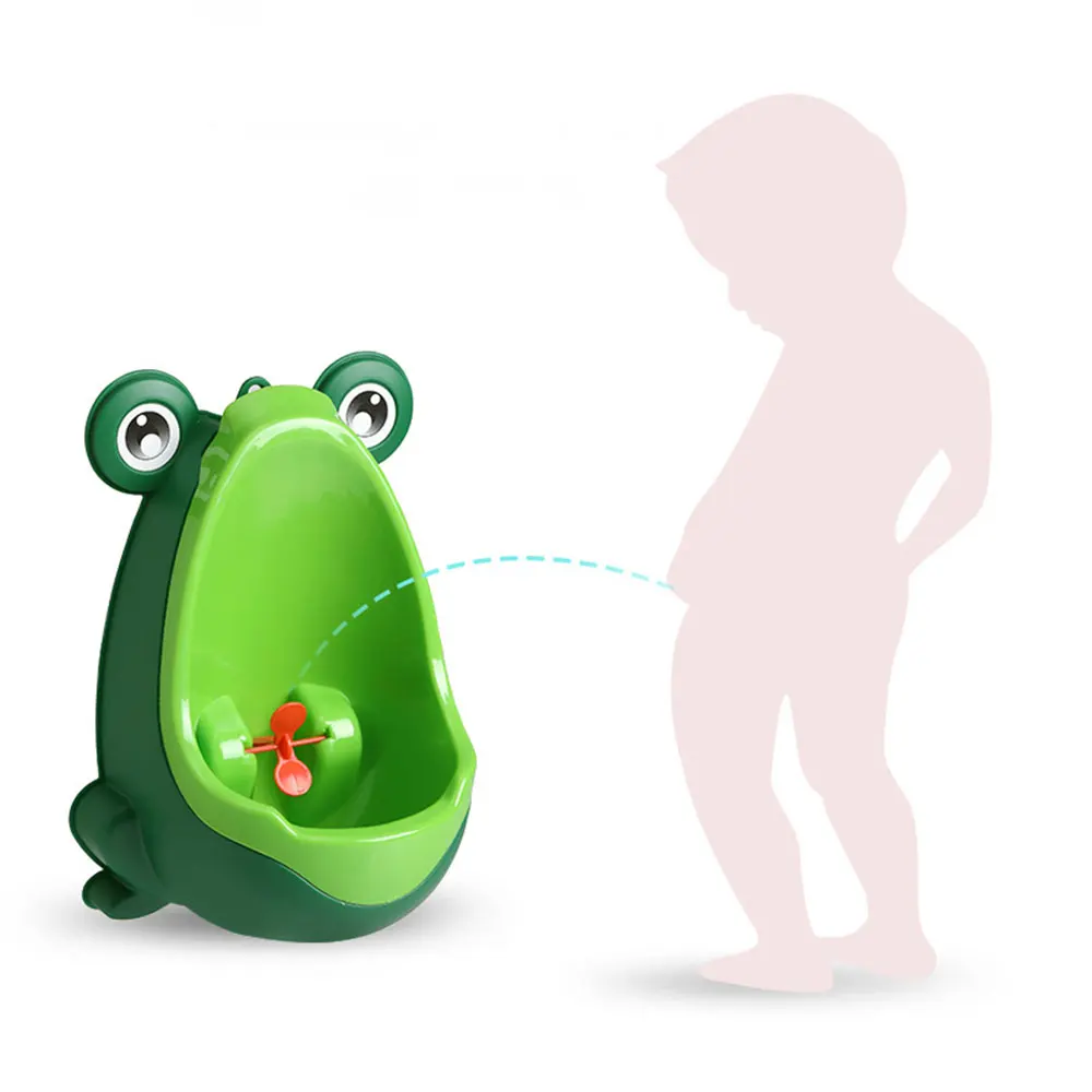 

Cute design kids frog toilet portable potty baby standing urinal toilet with sucker for boys, Colors