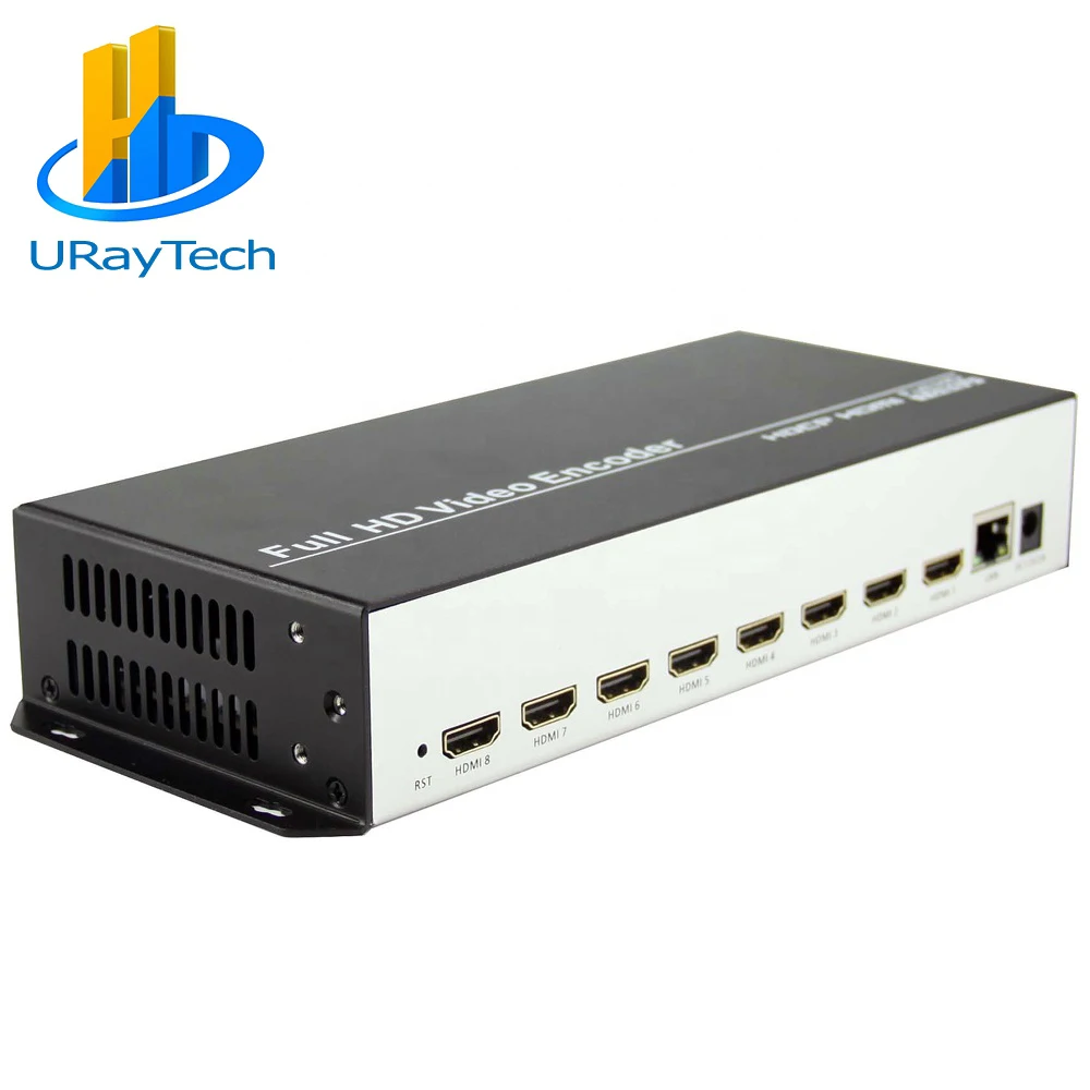 

URay Tech 8 Channels mpeg4 avc H.264 HD HDMI to IP IPTV Live Streaming Encoder for catv