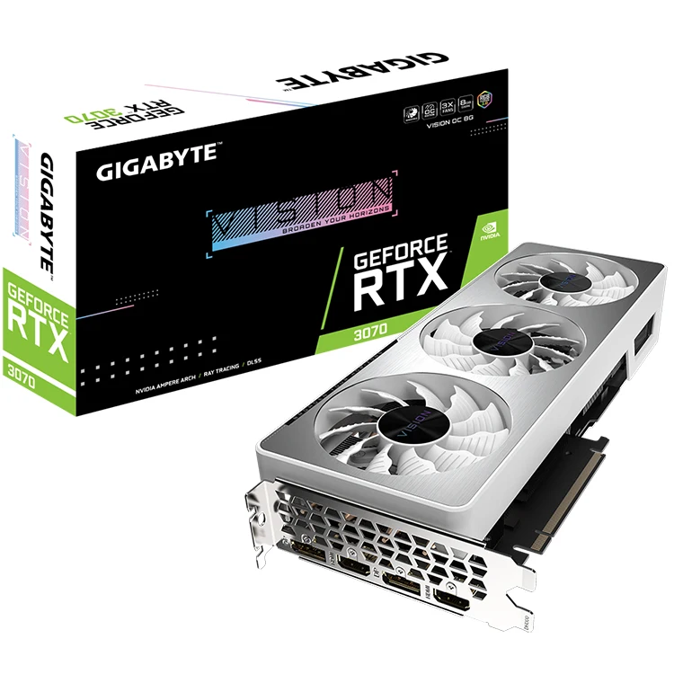 Stock GIGABYTE NVIDIA RTX 3070 VISION OC 8G Gaming Graphics Card