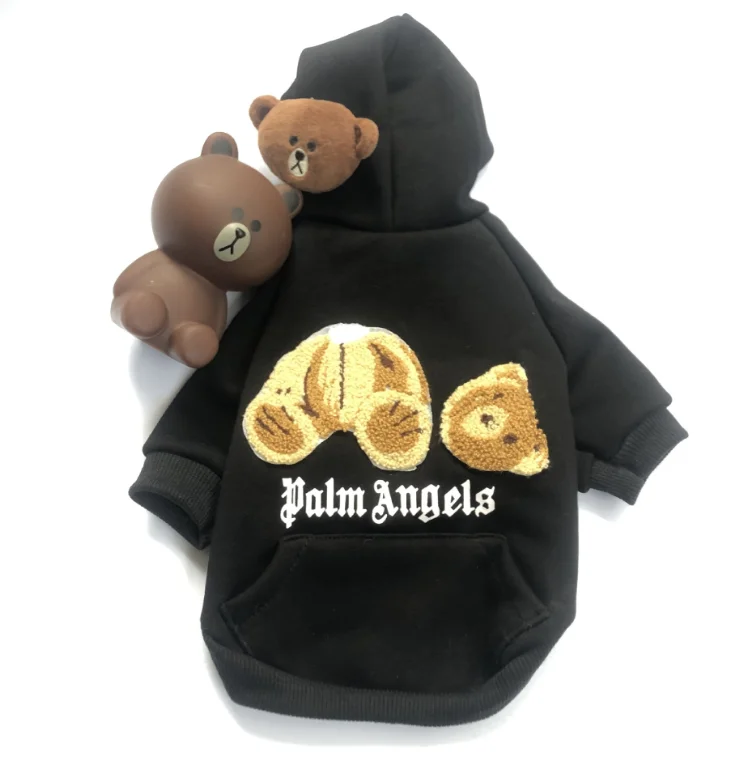 

Cute bear design thicken warm pet two-legged dogs cloth winter pet hoodies, Same as pictures
