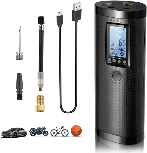 

Product Multifunctional Automatic Smart Portable Small Electric High Pressure Wireless Bicycle Pump with Pressure Gauge