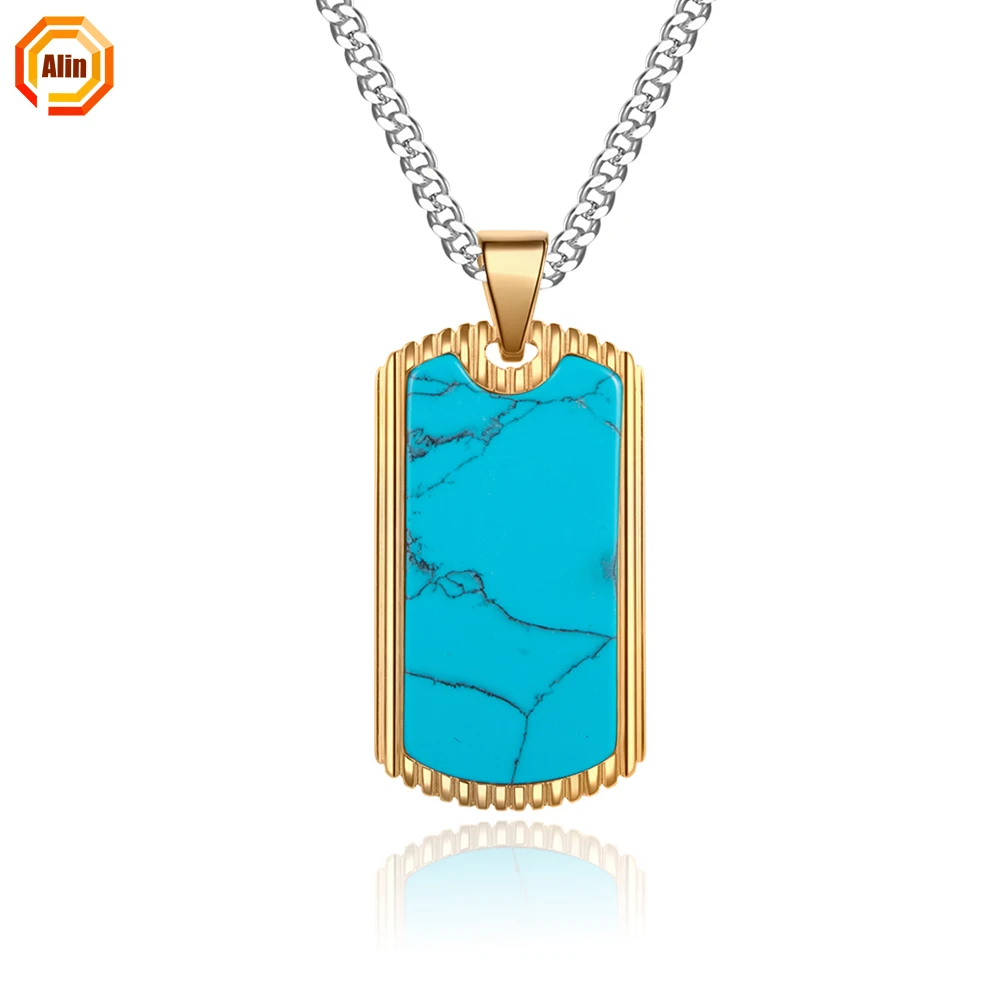 

Stainless steel 316L 2021 newest dogtag necklace pendant costume jewelry necklace for men