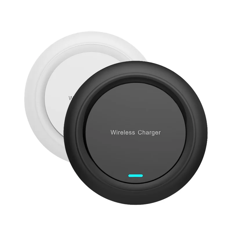 

10W Chargeur Cargadores Charger Wireless Charge Charging Station Stand Pad Battery QI Phone Chargers Fast Mobile Charger, Black