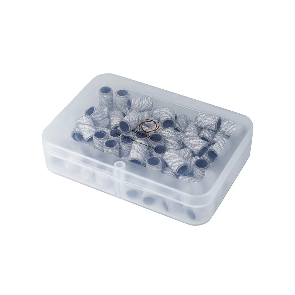 

Providing OEM LOGO Design Manicure White/Zebra Sanding Band in Box CHIYAN White Sanding Bands