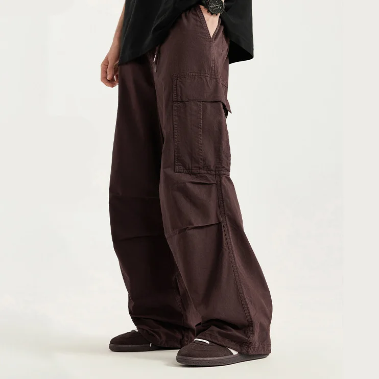 Custom Loose Fit Utility Pockets Mens Pants Casual Streetwear Baggy Twill Cargo Pants for Men Cargo Jogger Pants