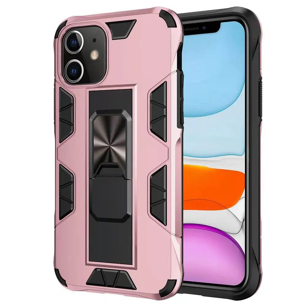 

Applicable to Apple 12 Pro Max popular mobile phone case drop proof magnetic suction invisible car stand mobile phone case, 7 colors