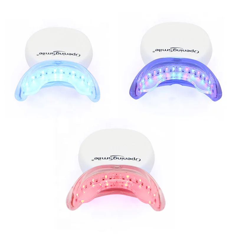 

2 color 32 Led Light 16 Minutes Timer teeth whitening home kit Rechargeable Teeth Bleaching Light Whitening Accelerator Machine