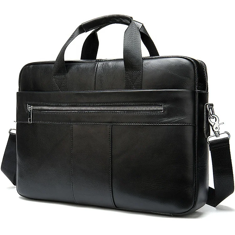 

natural cowhide leather handbag for men with 3 color available