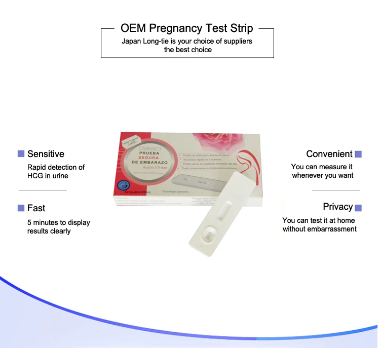 
rapid hcg pregnancy test kit cassette 3.0mm 