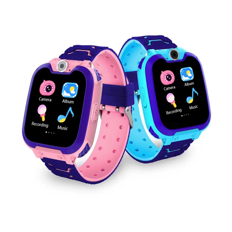 

Cheap smart watch G2 LBS kids game watch with camera Alarm music smartwatch for children, Pink, blue