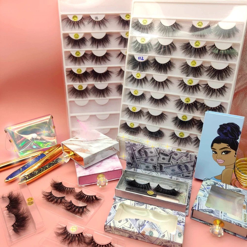 

Free Sample Natural 3d Mink Eyelashes Bulk Private Label Eyelash Vendor Customized Boxes Butterfly Wholesale Vendor