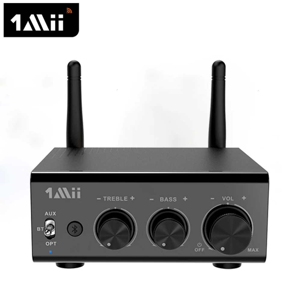 

1Mii B08+ HiFi aptX HD Blue tooth 5.0 Audio Amplifier with Music Receiver 2.1 Channel 100W*2 24V Power