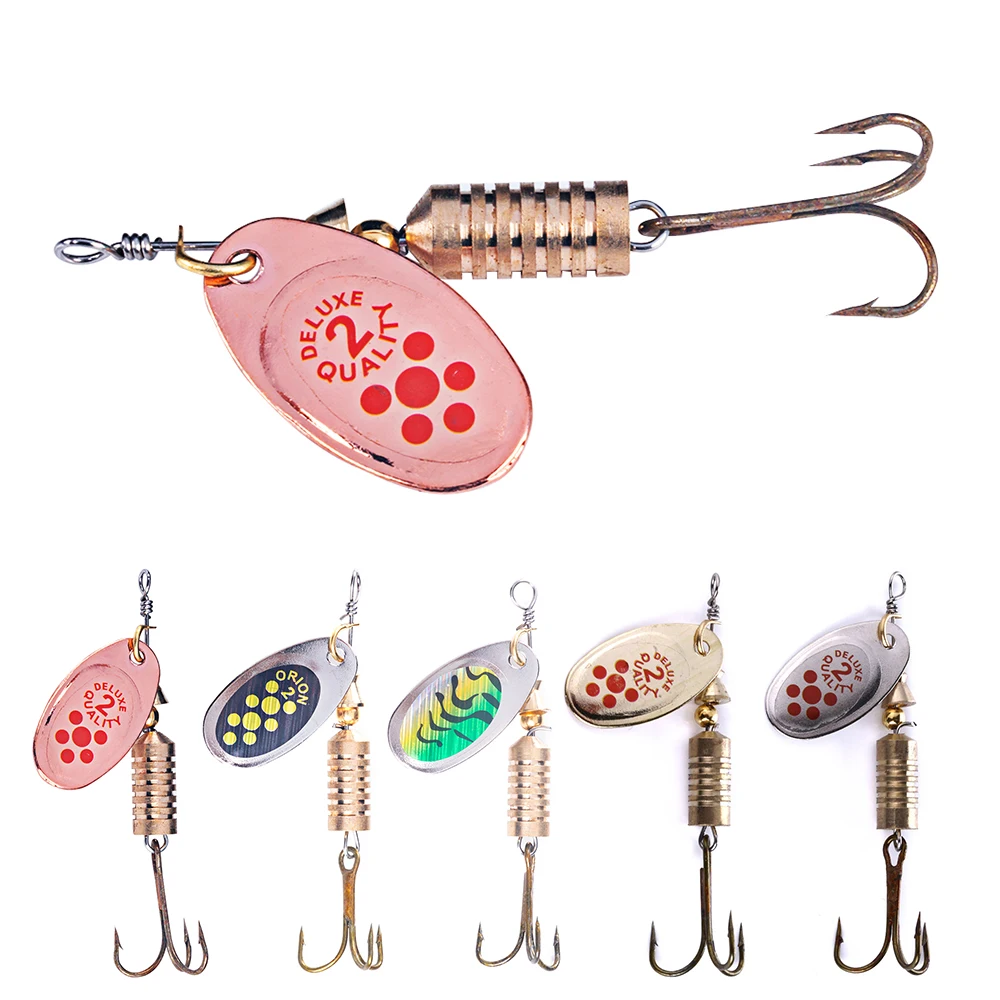 

6.7CM 7.3G Wholesale high quality artificial spinner lures hard metal spoon fishing bait