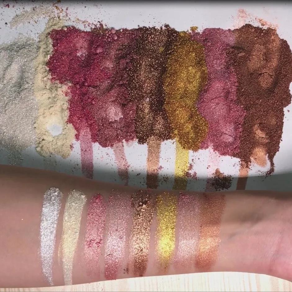 

High quality high pigment 8 colors powder loose highlighter