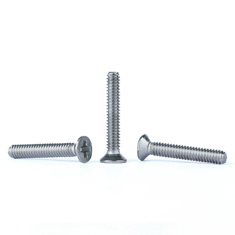 
In Stock M6*20mm Length Cross Recessed Countersunk Head Machine Screw 
