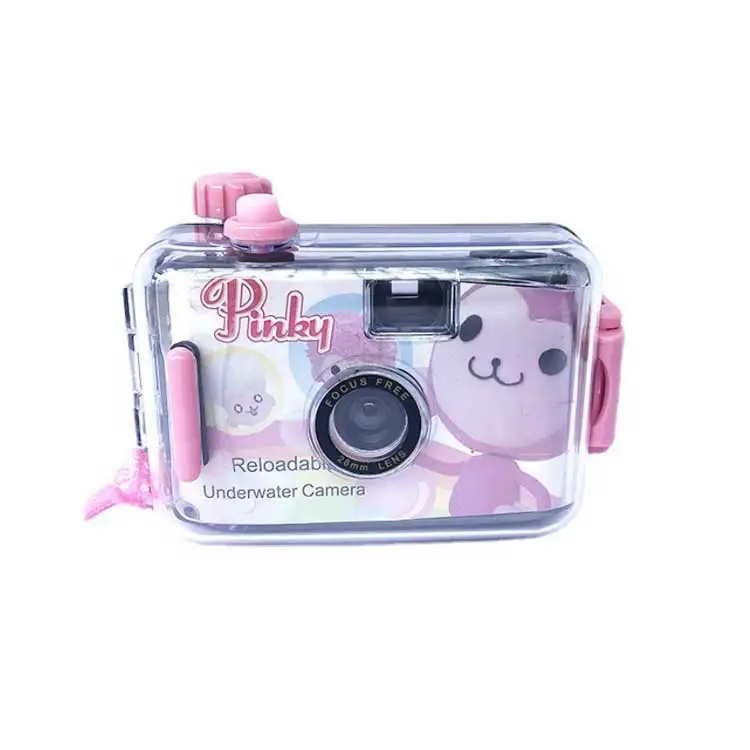 

No Disposable Camera Reusable 35MM Waterpoof Vintage Retro Pink Reusable Film Camera