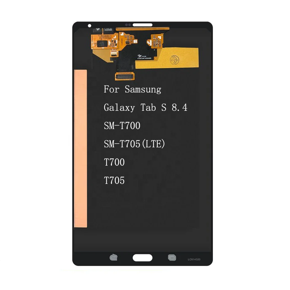 

LTE WIFI Lcds For SAMSUNG Galaxy Tab S 8.4 LCD T700 T705 Display For Samsung TabS 8.4 SM-T700 Touch Screen Digitizer Assembly, Black