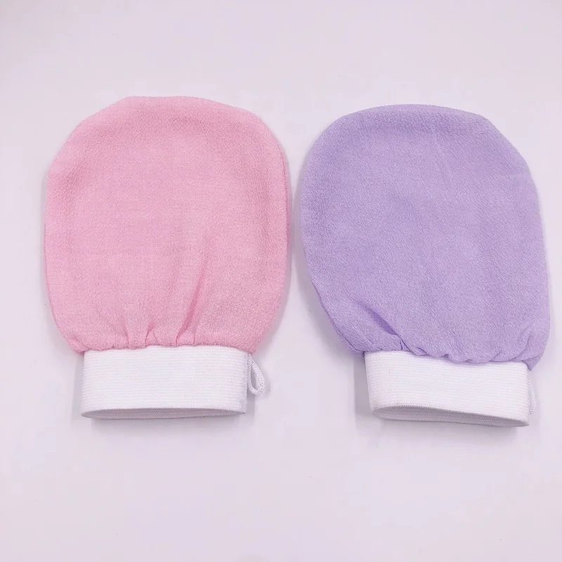 

Exfoliating Hammam Glove - Face and Body Exfoliator Mitt Light Purple, Customised pantone color