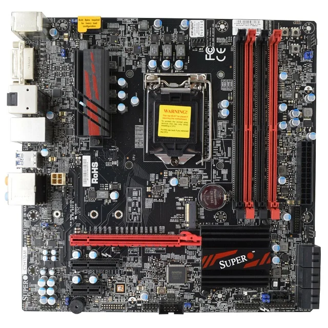 

Sup erMicro C7H170-M Motherboard LGA 1151 Intel H170 DDR4 SATA3 HDM I DP m ATX+ Box