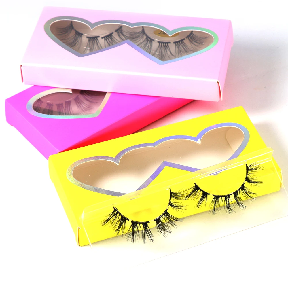 

private label faux mink 3d eyelashes private label pre-cut Segmented lashes DIY fluffy volume extensions custom packaging box, Natural black