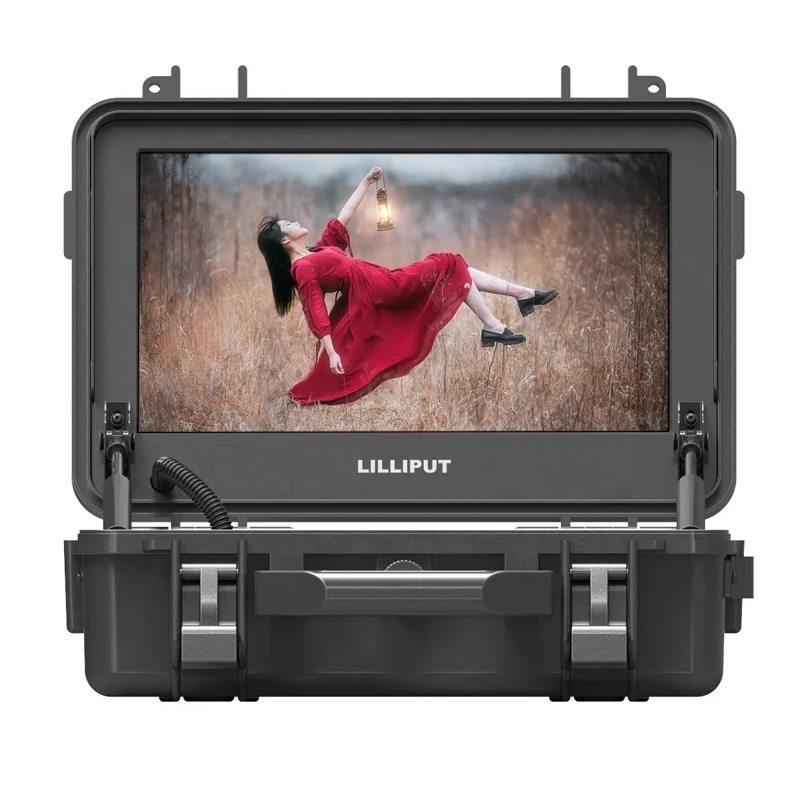 

Lilliput Portable 12.5 inch 4K HDMI SDI Outdoor VGA Computer Monitor with Military-industrial Level Dustproof Waterproof Case
