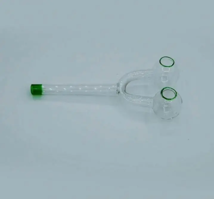 

Hot Sale Handmade Glass Smoke Pipe Double Pot Smoke Accessories, Yellow