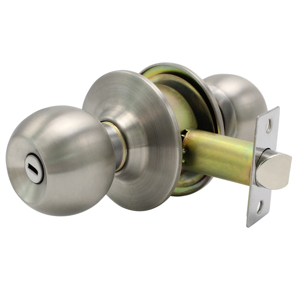 

Durable bathroom function stainless steel 304 cylindrical knob door lock