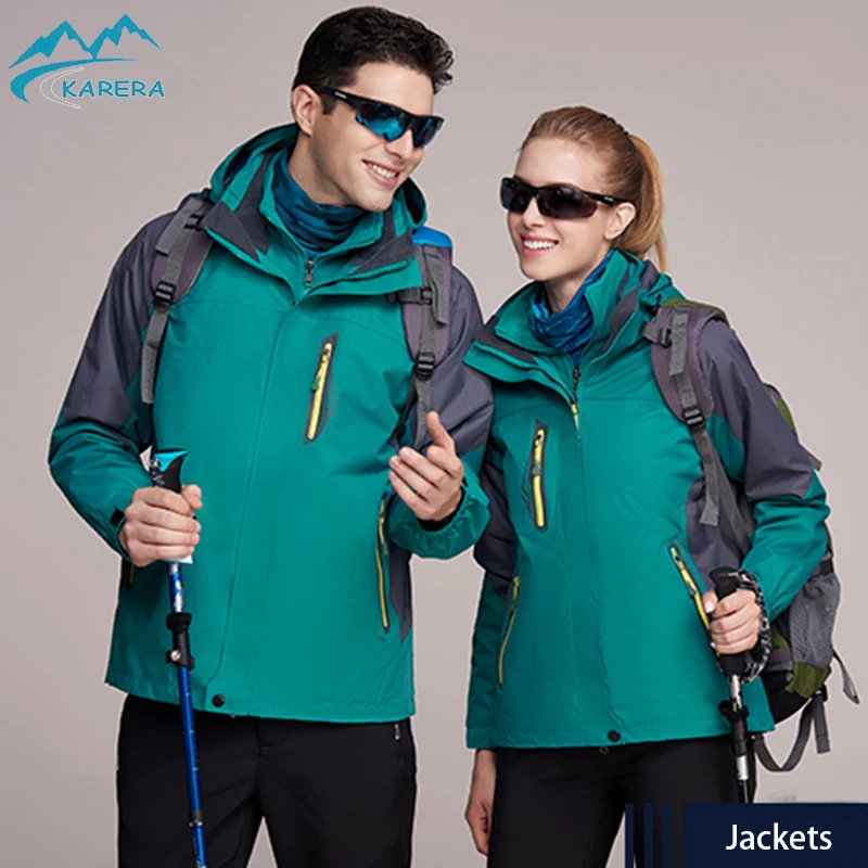 

men and women's three-in-one windcoat outdoor jackets customized logo, Five colors available