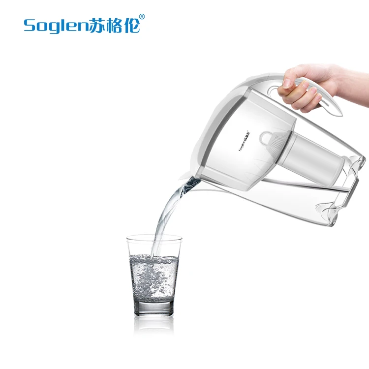 
2020 new design Alkaline water filter pitcher household filter jug purifier Activated carbon Replaceable cartridge 
