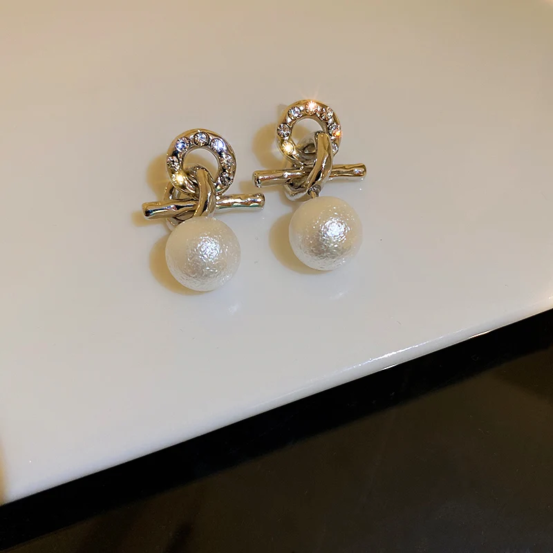 

fashion pearl bride drop earrings women