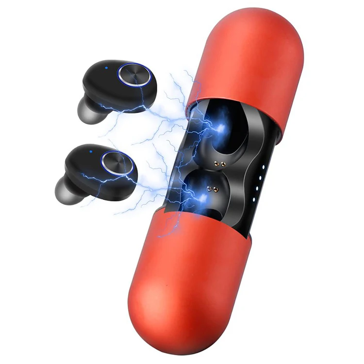 

Free sample free shipping electronics mobile accessories wireless earbuds, Black/red/blue/rose gold
