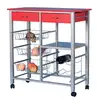 Pine wood kitchen trolley