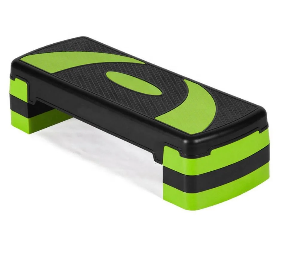 

Professional Gym Exercise Adjustable Fitness Aerobic Step Board, Green,orange