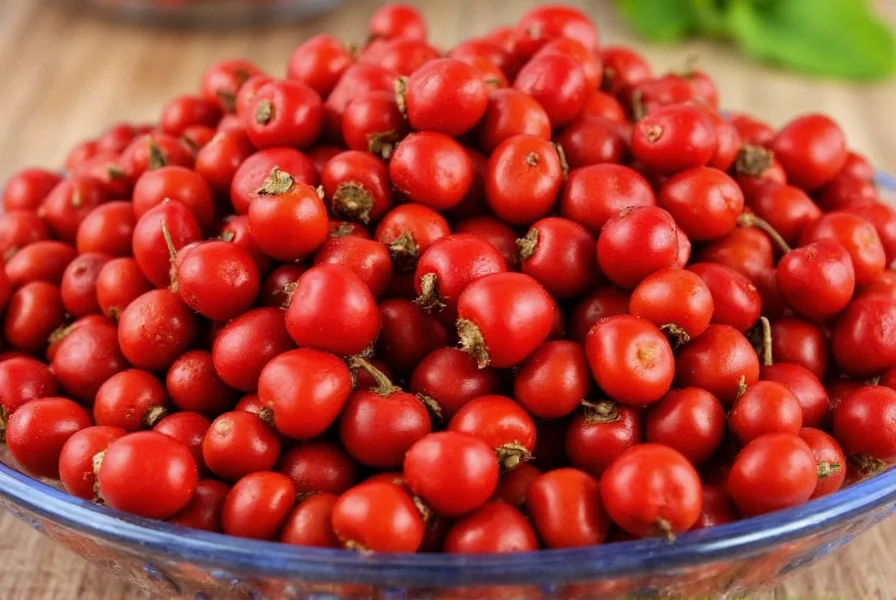 Close-up of whole pimento berries next to ground allspice showing the visual difference between the two forms