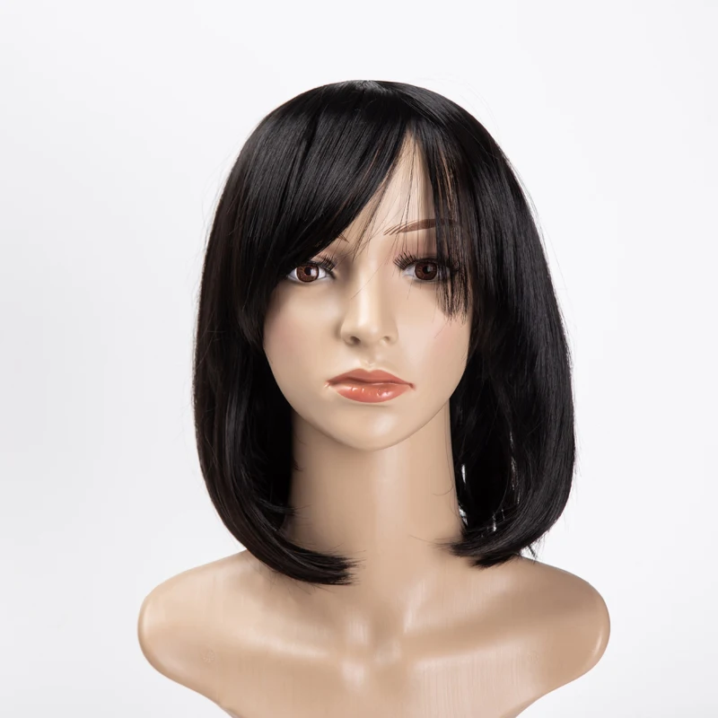 

Top quality wholesale price dark brown long straight full lace human hair wig for african americans, 10 colors